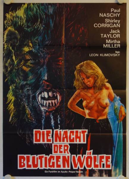 Dr. Jekyll vs. the Werewolf original release german movie poster